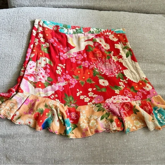 Spell and the gypsy collective vintage Delilah Ruby Mini Skirt M & S - Picture 5 of 8